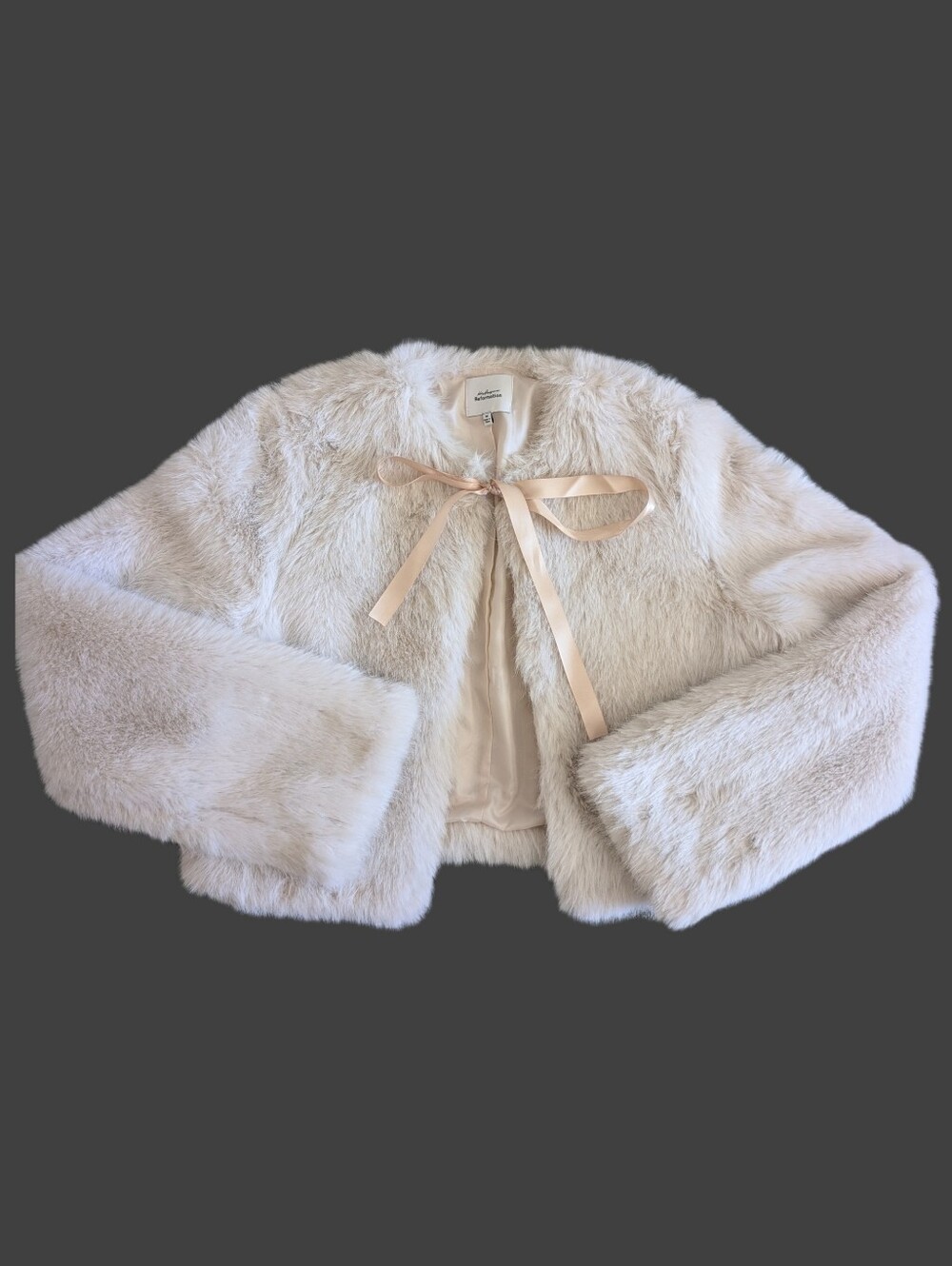 REFORMATION X Kacey Musgraves Cropped Faux Fur Jacket